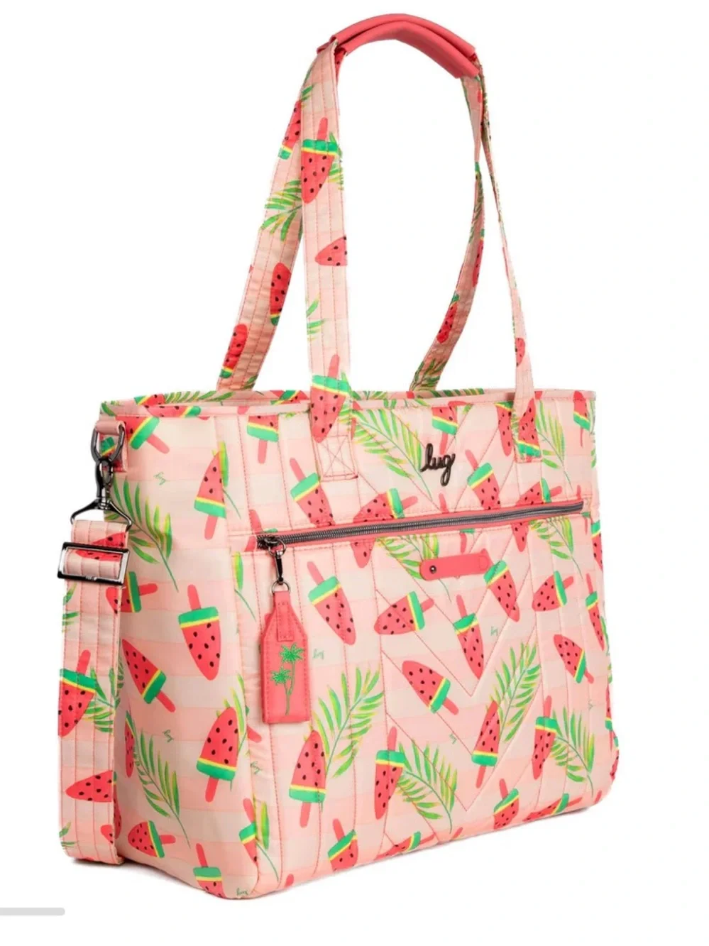 Lug Paddle Carry-All Tote POPSICLE PINK (LOVE STRIPE PINK)